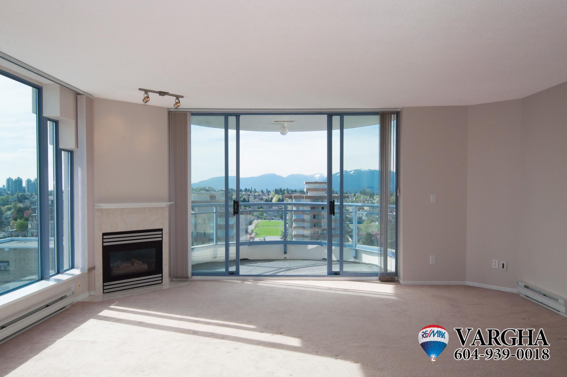 living room with sliding door to patio