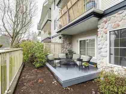 Backyard at 104 - 15298 20, King George Corridor, South Surrey White Rock Backyard at 104 - 15298 20, King George Corridor, South Surrey White Rock