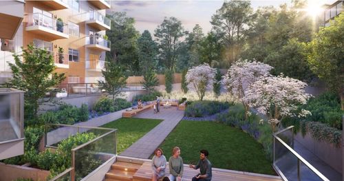 Courtyard at 3839 Quadra Street, Quadra, Saanich East