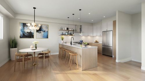 Full Dining and Kitchen Area, Southview 21 at 1106 Olivine Mews, Langford