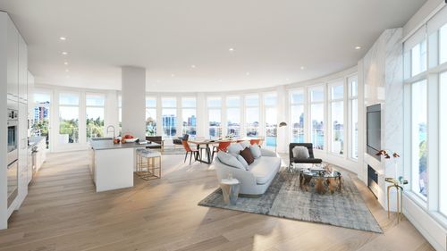 Living Room - Westbay Quay - Sapphire at 470 Head Street, Esquimalt