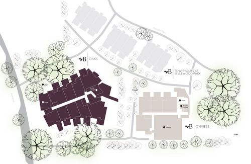 Site Map, Bellewood Park - Townhomes at 1030-1058 Pentrelew Place, Victoria