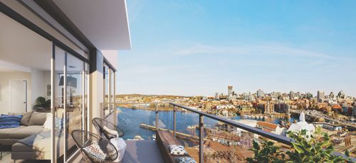 Dockside Green Balcony at 363 Tyee Road, Victoria West