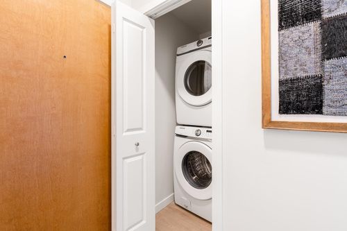 Pacific Trilogy - In-suite Laundry at 813-817 Orono Avenue, Langford