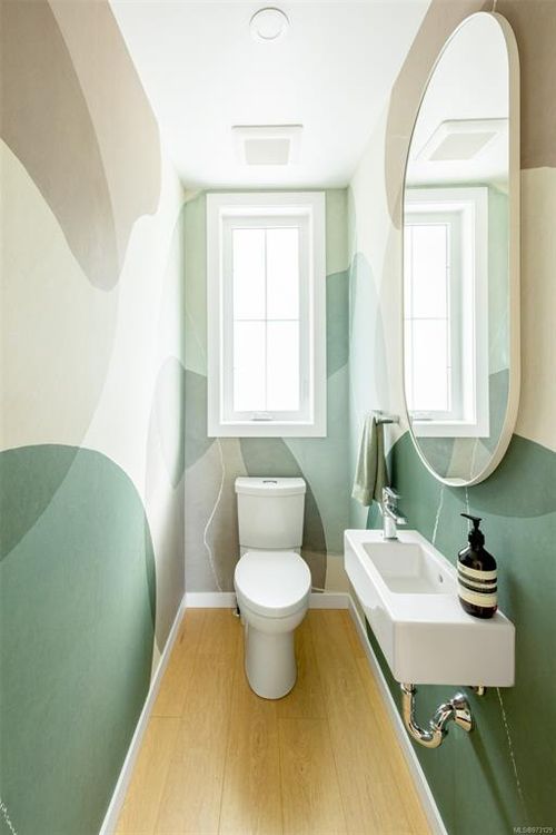 Powder Room at 3421 Harriet Road, Saanich West