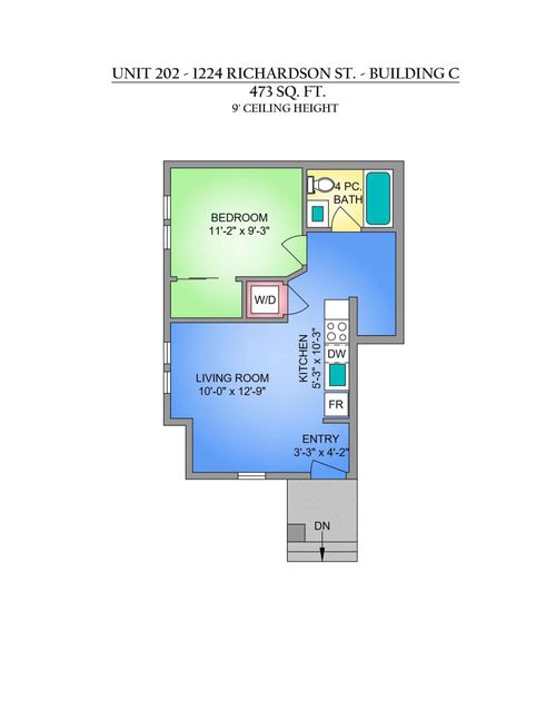 Unit 202 - Floor Plan at 1224 Richardson Street, Rockland, Victoria