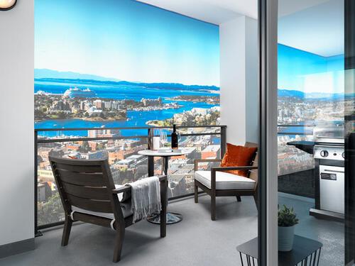View, Hudson Place One at 777 Herald Street, Downtown, Victoria