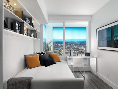 Bedroom, Hudson Place One at 777 Herald Street, Downtown, Victoria