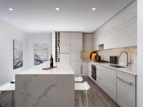 Kitchen 2, Hudson Place One at 777 Herald Street, Downtown, Victoria