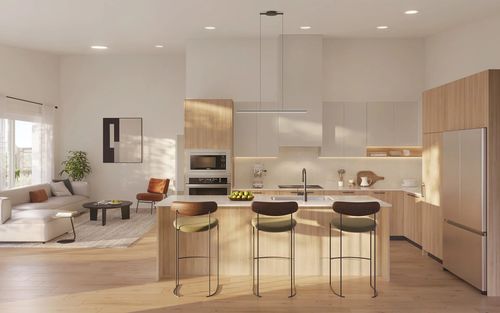 Kitchen-Living Room at 3638 Restoration Way, Colwood