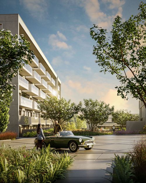 origin-courtyard-drive-aisle at 3550 Seabluff Crescent, Colwood