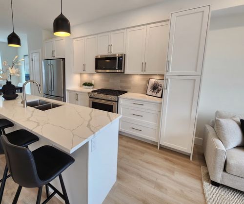 Coastwoods Townhomes | Kitchen at 493 Delora Drive, Colwood