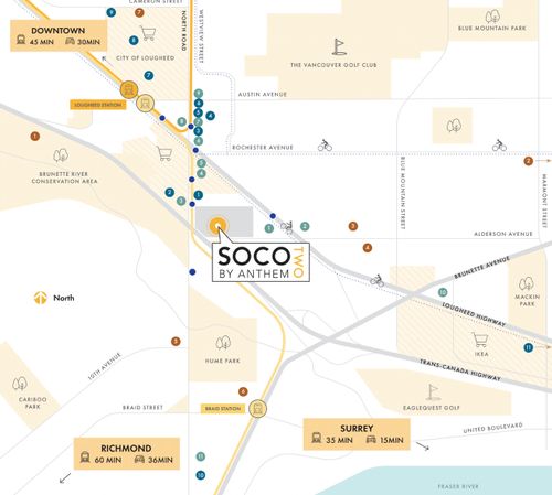 Soco by Anthem, West Coquitlam location at 319 North Road, Burquitlam, Coquitlam