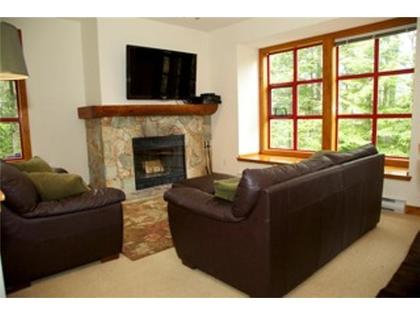 fireplace at 1 - 4652 Blackcomb Way, Benchlands, Whistler