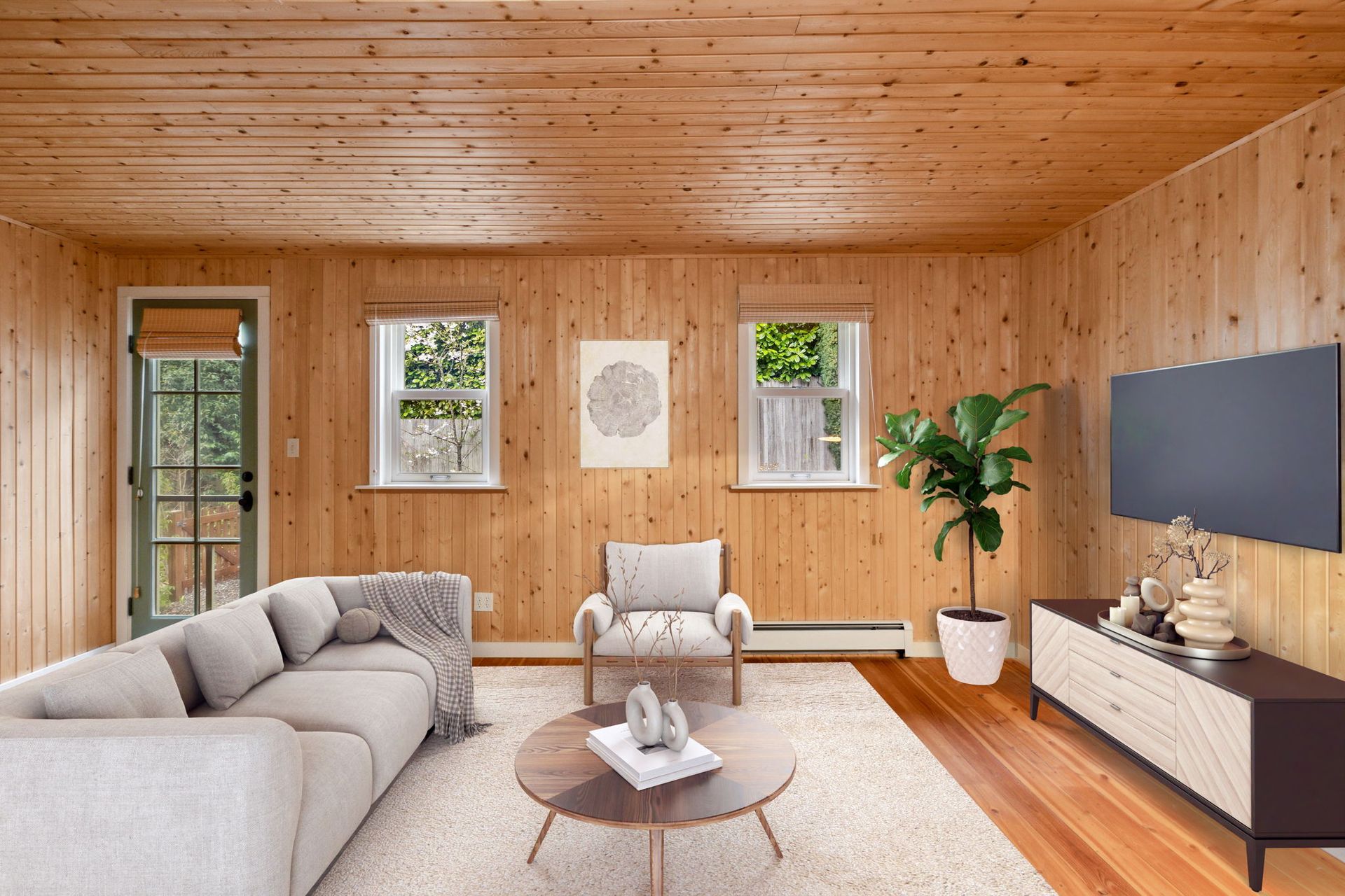 Family Room - AI Staging